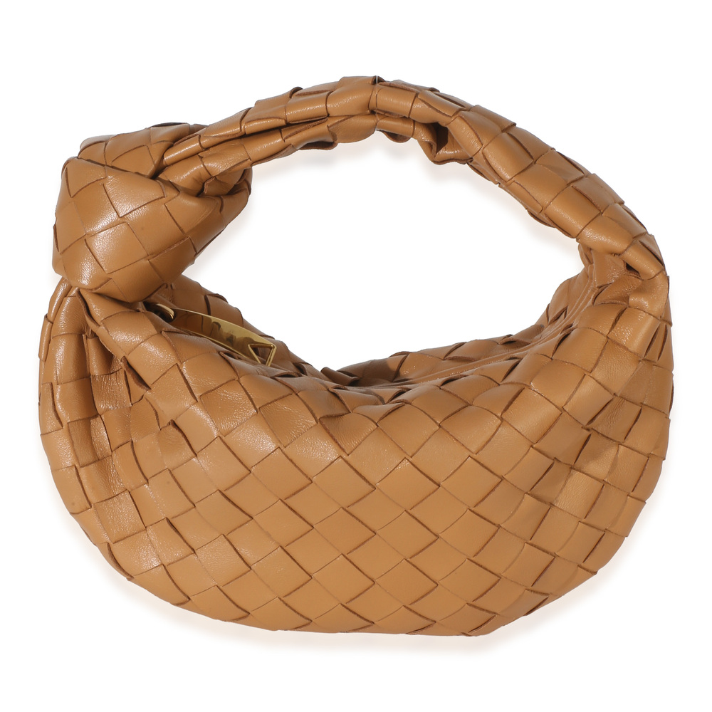 Bottega Veneta Caramel Nappa Intrecciato Mini Jodie